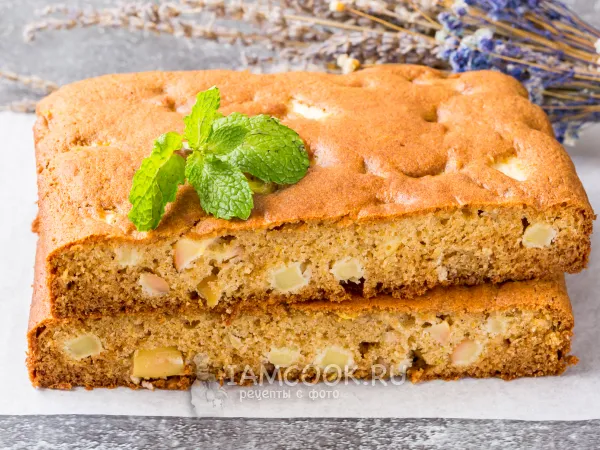 Фото блюда: Пирог с яблоками и медом