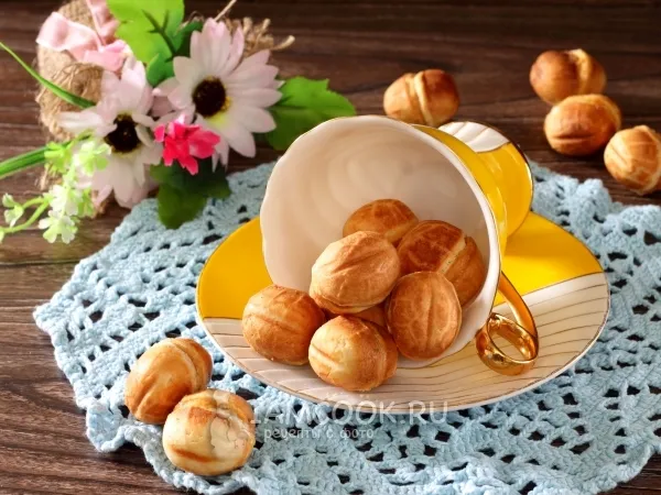 Фото блюда: Печенье орешки со сгущенкой