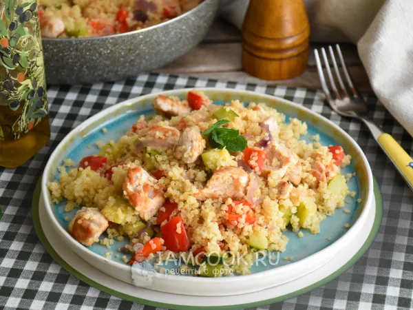 Фото блюда: Киноа с индейкой и овощами