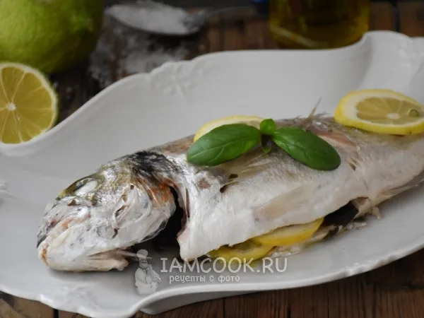 Фото блюда: Дорадо, запеченная с базиликом в духовке