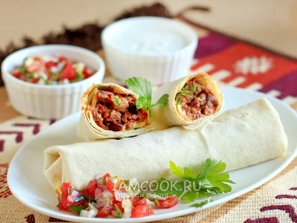 Фото блюда: Бурито с говядиной