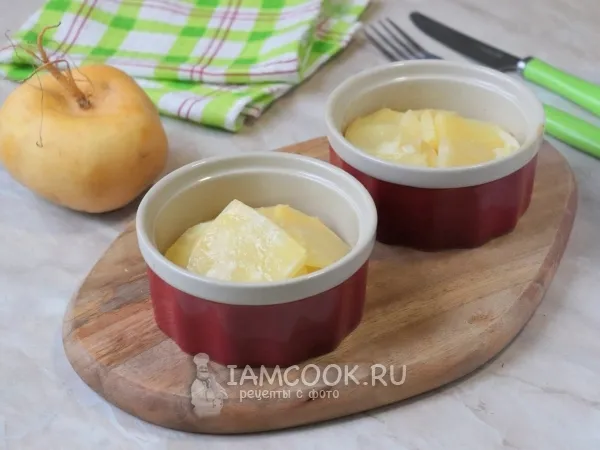 Фото блюда: Пареная репа в духовке