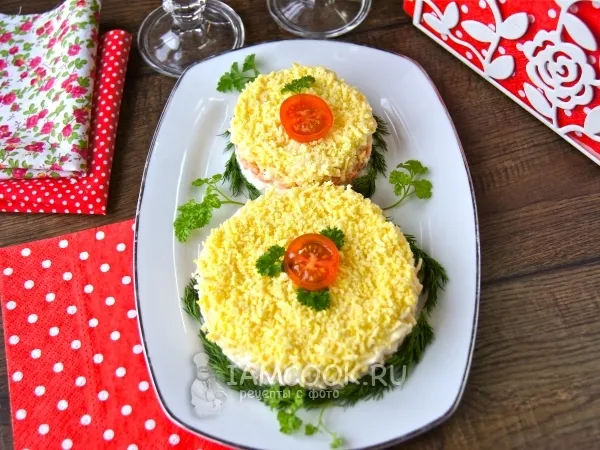 Фото блюда: Салат «Мимоза лайт»