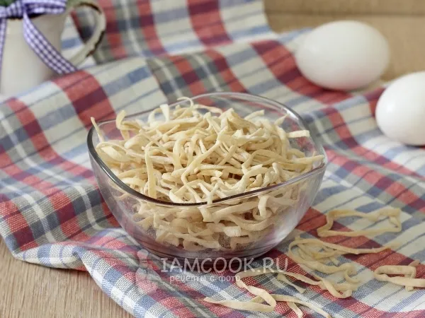 Фото блюда: Яичная лапша