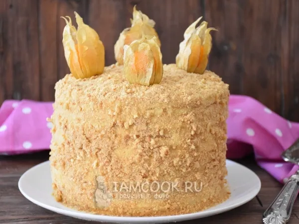 Фото блюда: Торт «Медовик» с заварным кремом