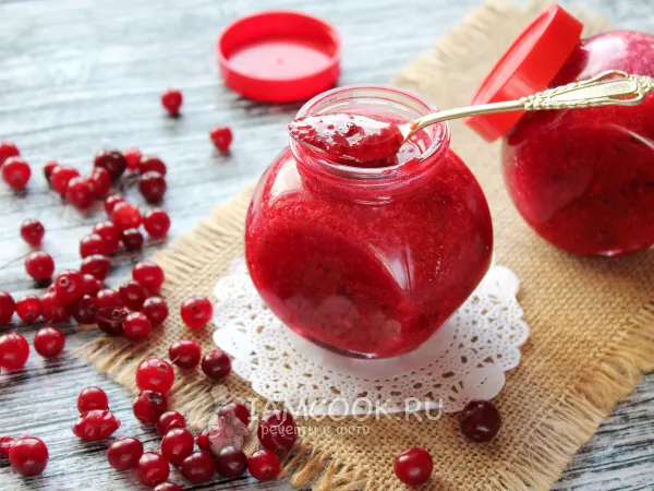 Фото блюда: Клюква с сахаром на зиму без варки