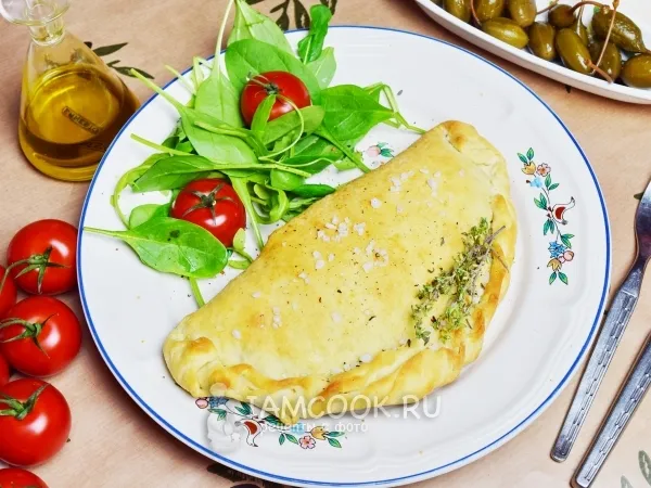 Фото блюда: Кальцоне с грибами