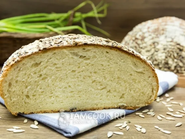 Фото блюда: Подовый хлеб на кефире