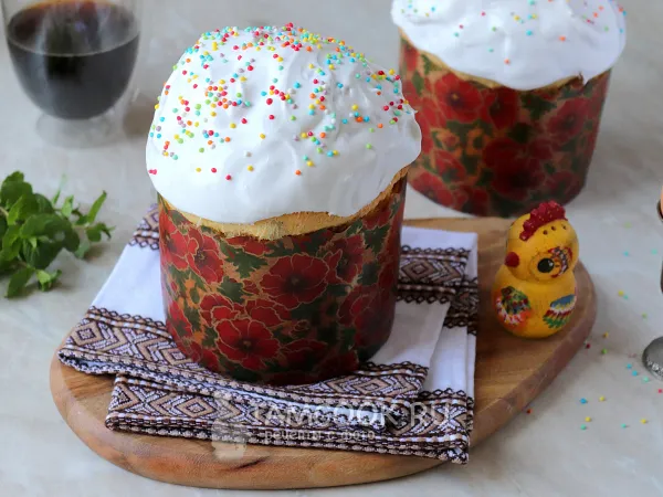 Фото блюда: Кулич на ряженке