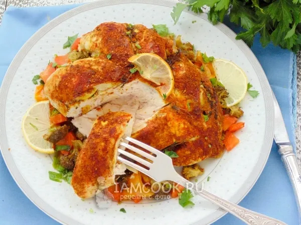 Фото блюда: Куриная грудка в фольге в духовке