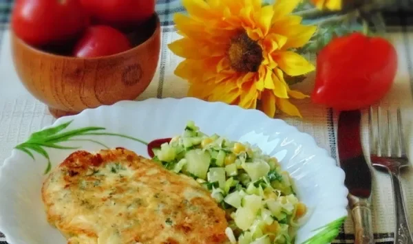 Фото блюда: Отбивные из куриной грудки с сыром