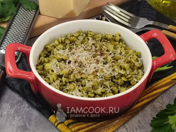 Фото блюда: Птитим со шпинатом