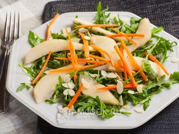 Фото блюда: Салат с рукколой и грушей