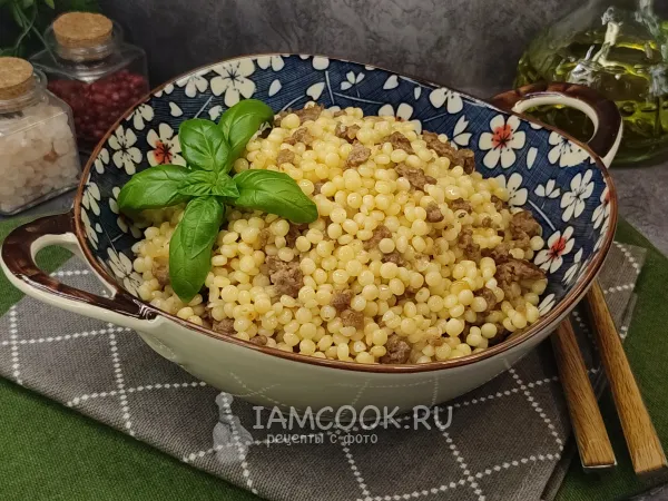 Фото блюда: Птитим с фаршем