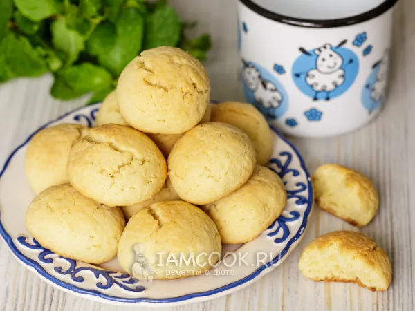 Фото блюда: Сдобное кокосовое печенье (с кокосовой стружкой)