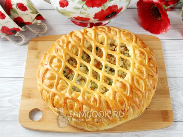 Фото блюда: Пирог с камбалой (из дрожжевого теста)