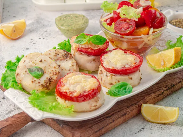 Фото блюда: Медальоны из хека в духовке