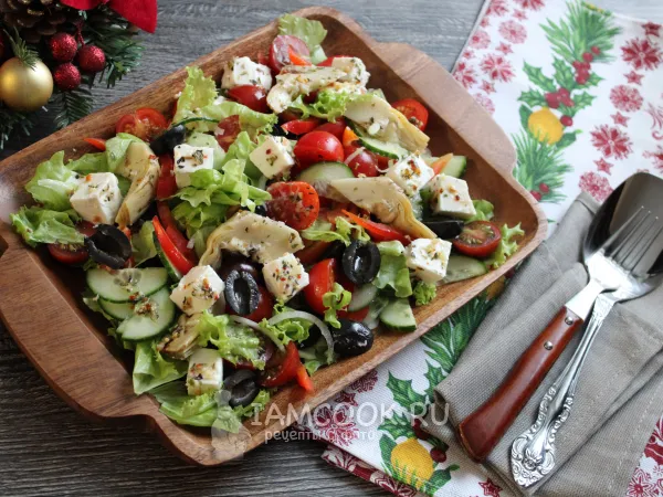 Фото блюда: Салат с артишоками (праздничный)