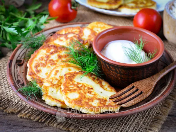 Фото блюда: Драники из картофельного пюре