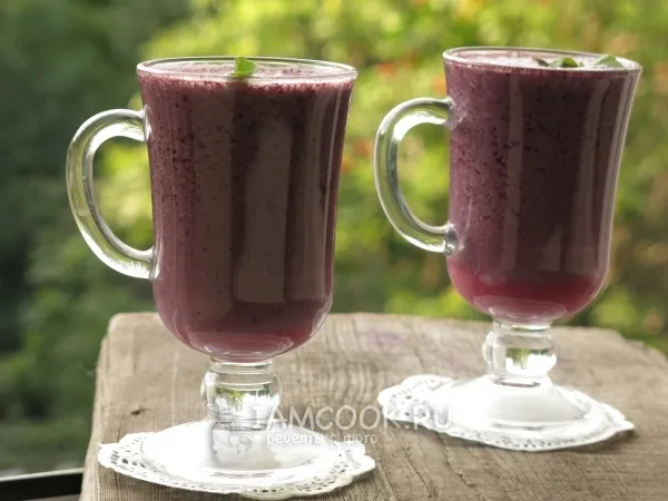 Фото блюда: Чернично-ежевичный коктейль