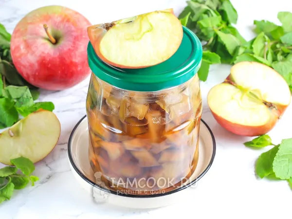 Фото блюда: Яблочное варенье с мятой на зиму