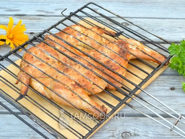 Фото блюда: Курица гриль целиком на решетке