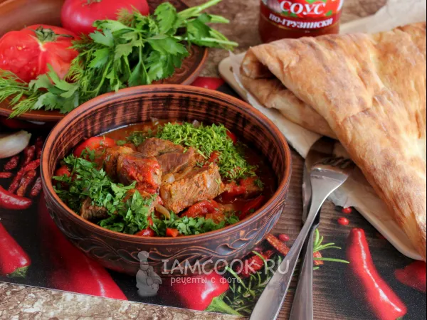 Фото блюда: Чашушули по-грузински из говядины в мультиварке