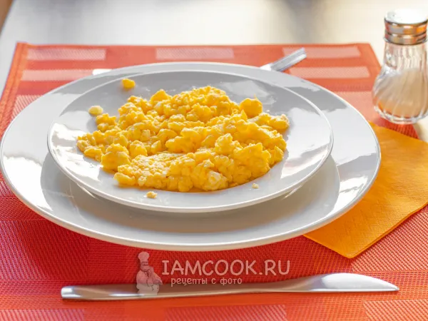 Фото блюда: Омлет скрэмбл на сливках