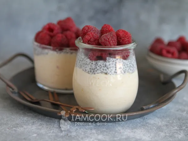 Фото блюда: Чиа пудинг с персиком