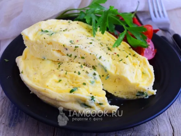 Фото блюда: Паровой омлет в микроволновке