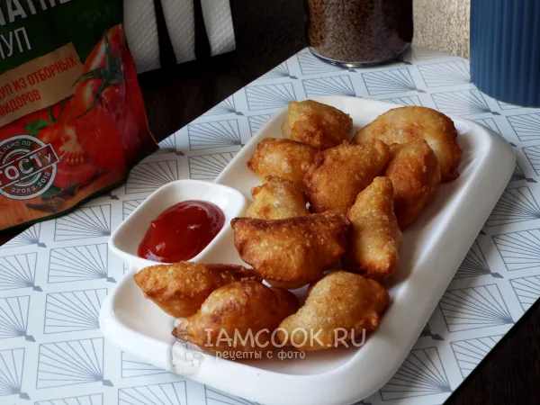 Фото блюда: Чебупели с ветчиной и сыром