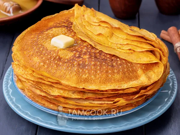 Фото блюда: Блины из тыквы