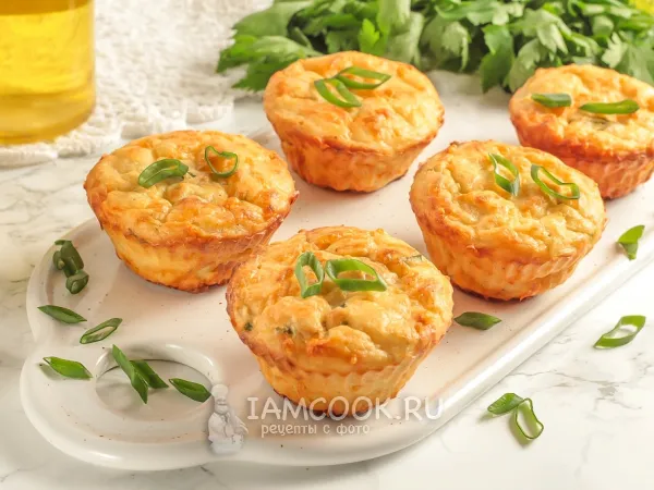 Фото блюда: Картофельные маффины с сыром