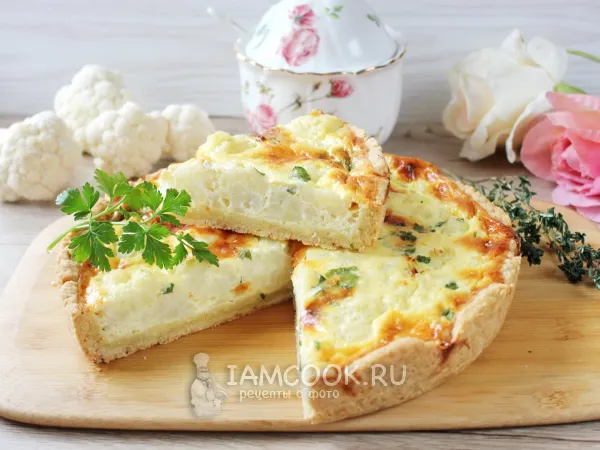 Фото блюда: Киш с цветной капустой
