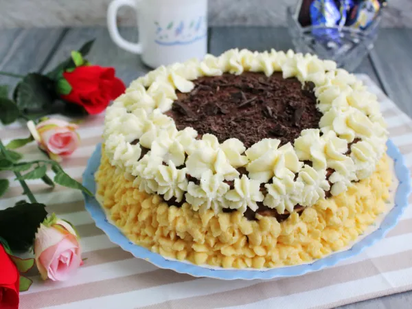 Фото блюда: Медовик с шоколадным кремом