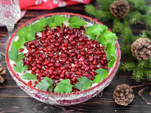 Фото блюда: Салат «Гранатовая брошь»