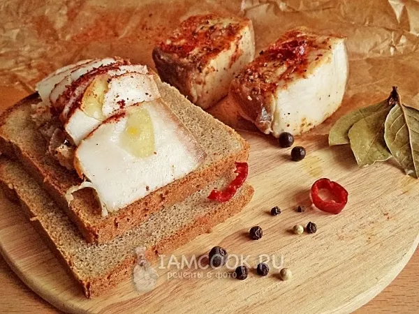 Фото блюда: Сало маринованное