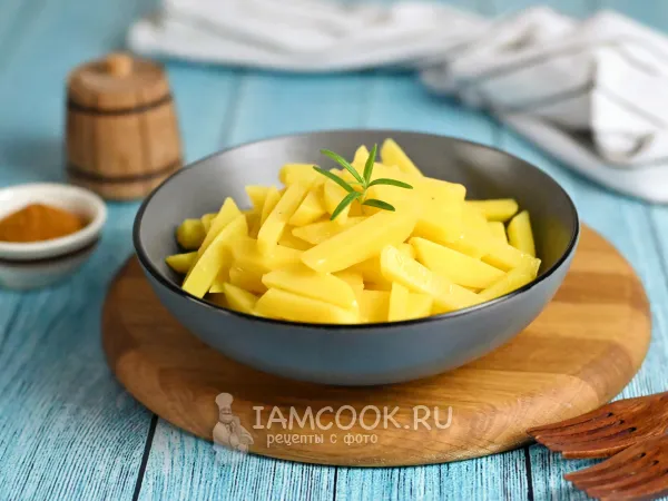 Фото блюда: Картошка на скорую руку на сковороде (на воде и масле)