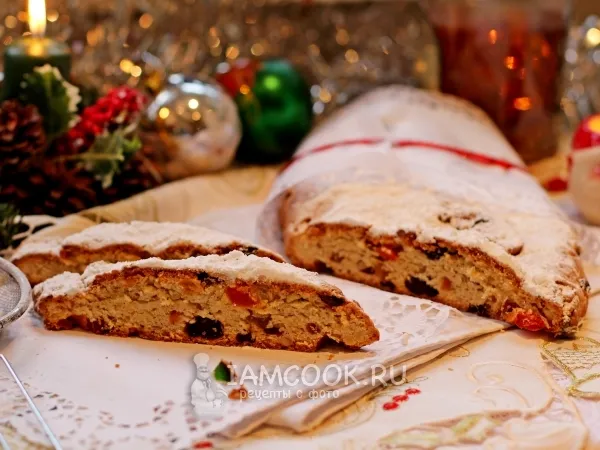 Фото блюда: Творожной штоллен без дрожжей