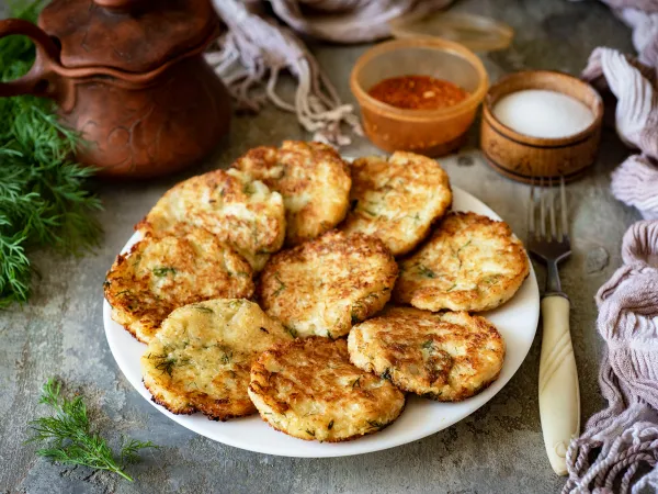 Фото блюда: Оладьи из кольраби