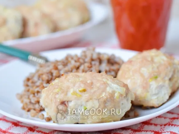 Фото блюда: Котлеты диетические куриные в духовке