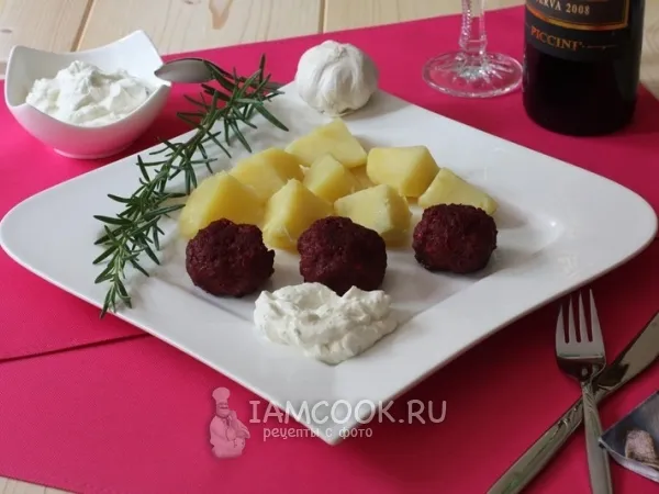 Фото блюда: Котлеты с сырой свеклой