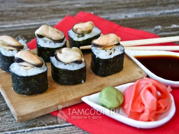 Фото блюда: Роллы с мидиями
