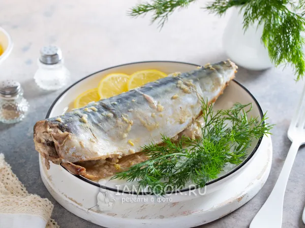 Фото блюда: Скумбрия в горчичном соусе (в духовке)