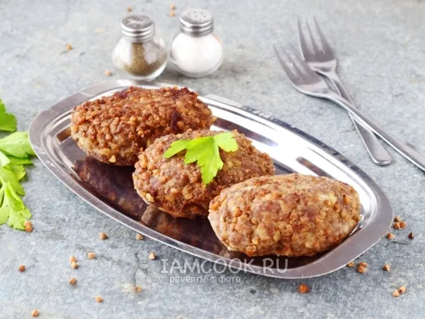 Фото блюда: Котлеты с гречкой и фаршем