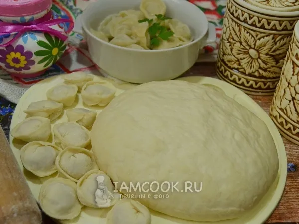 Фото блюда: Тесто для пельменей с полбяной мукой (на воде)