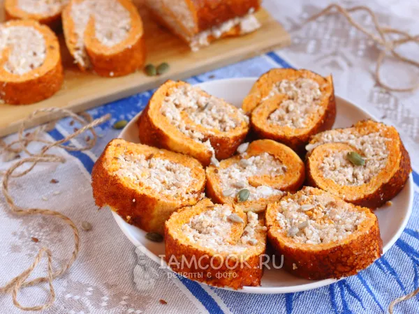 Фото блюда: Яблочно-морковный рулет (диетический)