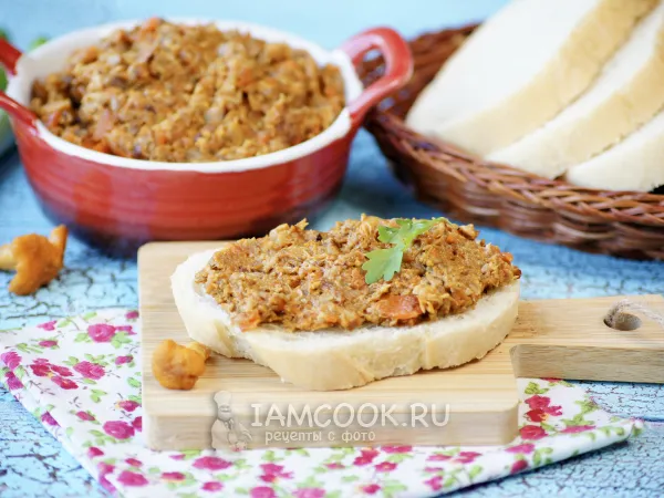 Фото блюда: Грибная икра из лисичек