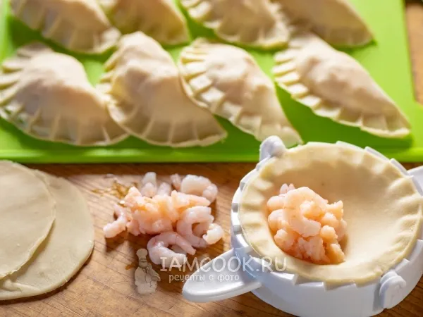 Фото блюда: Пельмени с креветками