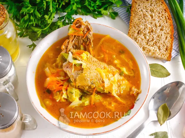 Фото блюда: Щи из утки со свежей капустой